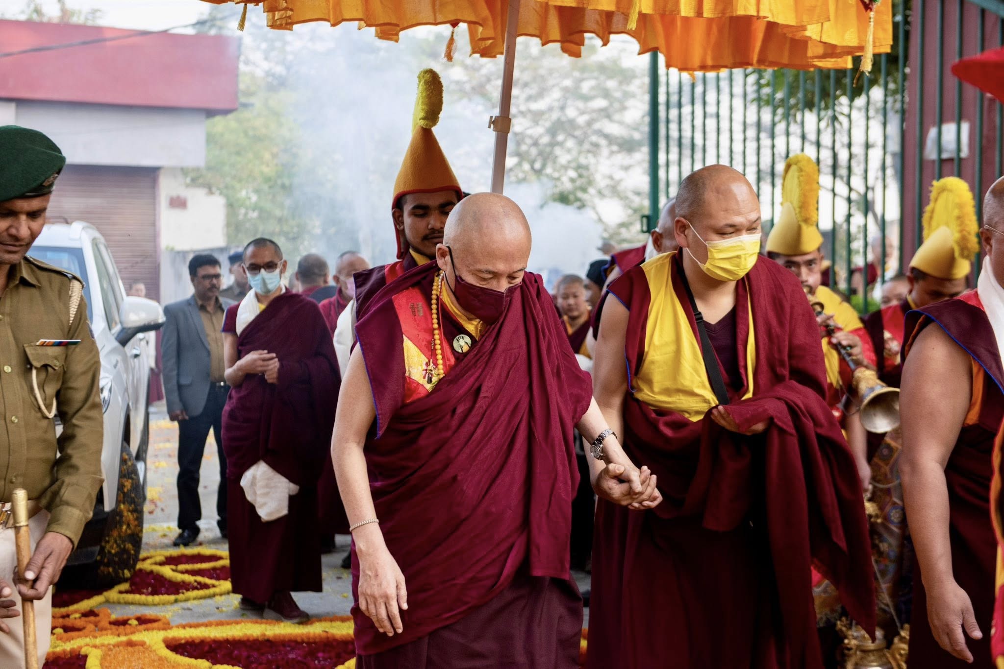 The Arrival of Kyabgön Goshir Gyaltsab Rinpoche